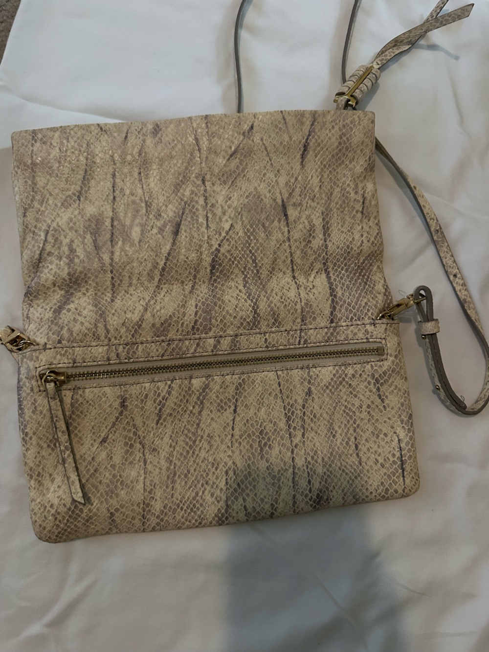 Taupe Textured Crossbody Bag - Women's Shoulder Crossbody - Picture 3 of 5